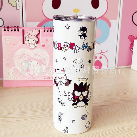 Sanrio Insulated Cup, Stainless Steel Straw Cup, New Multi-purpose Straight Drinking Cup, Cute Portable Insulated Cup, Water Cup