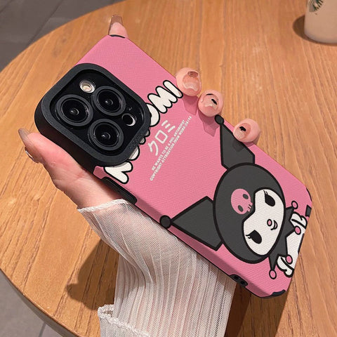 Cartoon Kuromi Cute IPhone Case Full Body Protective Case For IPhone 11-15 Pro Max