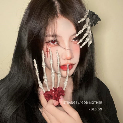 Halloween Dark Headwear Women Dress up Scary Decoration Cute Funny Skeleton Christmas Hairpin Jewelry Home111