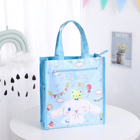 Sanrio New Oxford Cloth Double Makeup Bag Art Bag Printed Student Portable Makeup Bag