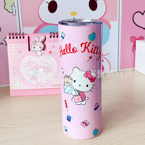 Sanrio Insulated Cup, Stainless Steel Straw Cup, New Multi-purpose Straight Drinking Cup, Cute Portable Insulated Cup, Water Cup