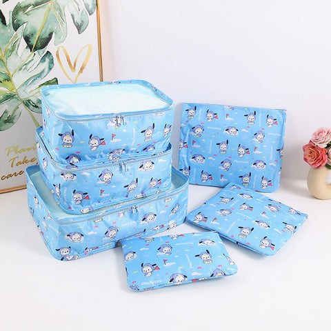 Sanrio Waterproof Travel Storage 6-piece Travel Storage Set Sorting Bag