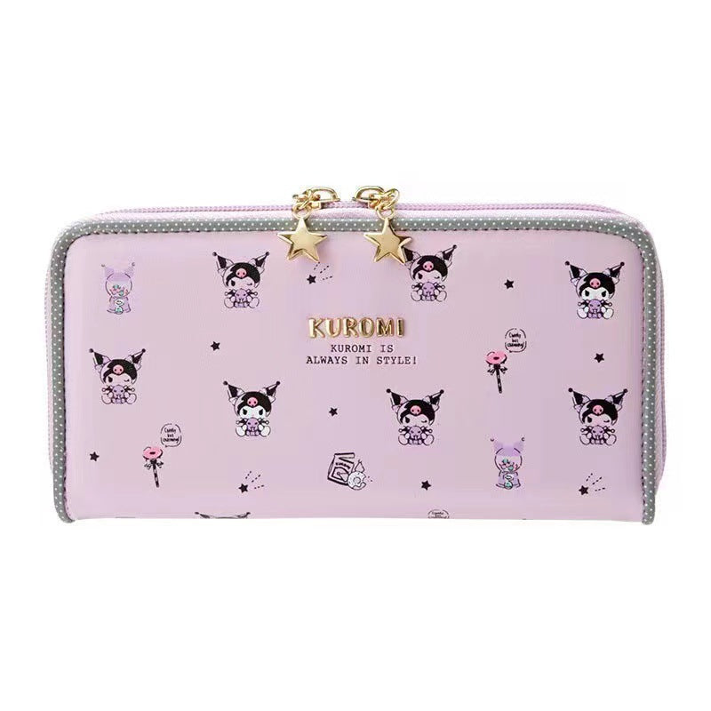 Sanrio Long Wallet Cute Large-capacity Students Multi-card Wallet Simple Clutch Bag