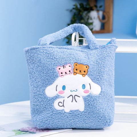 Sanrio Casual Shoulder Bag Large Capacity Handbag Plush Handbag