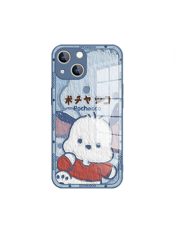 Oil Painting KT Cat Kuromi Cute Sanrio iPhone Case Full Body Protective Case For IPhone 11-15 Pro Max