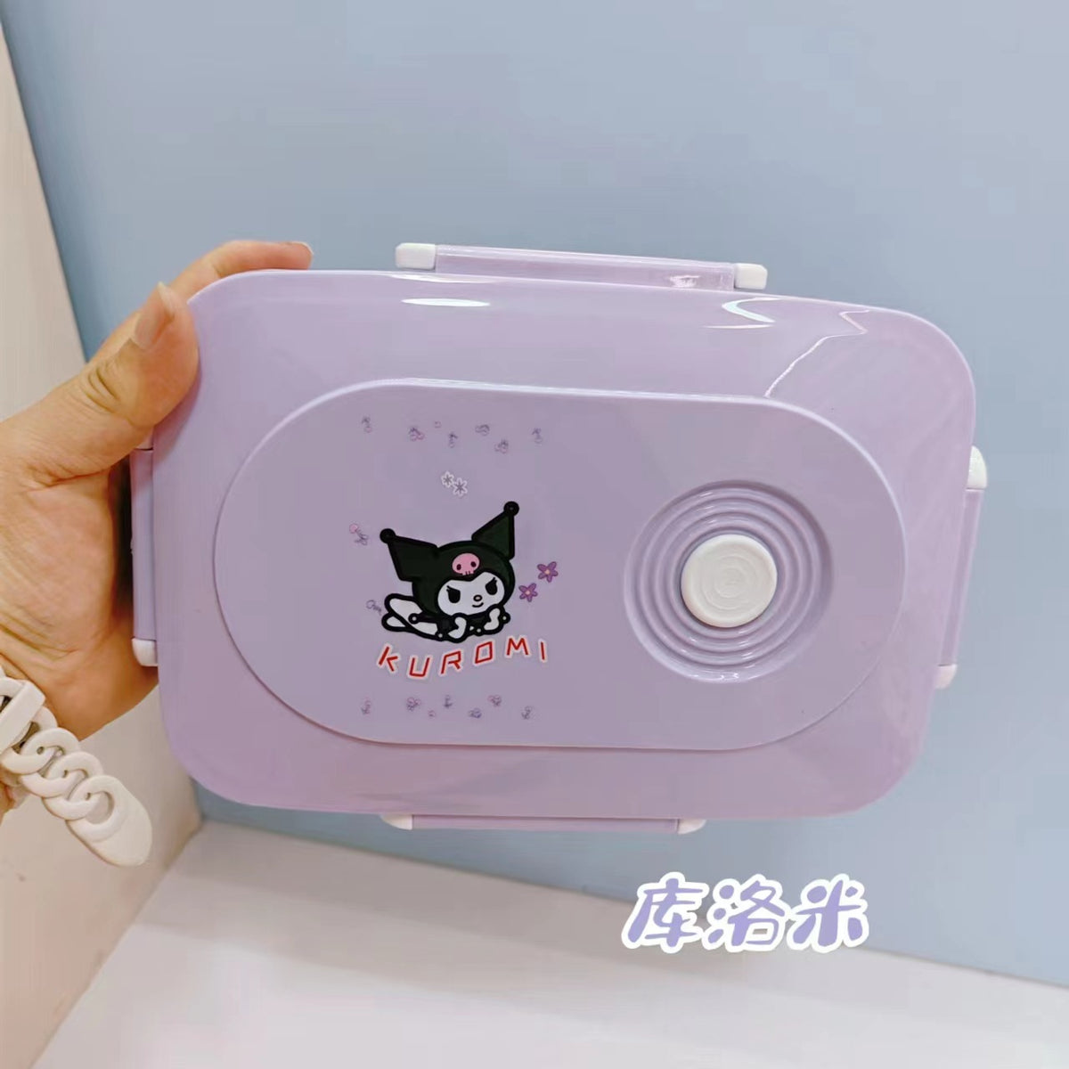 New Cartoon Sanrio Plastic Microwave Oven Three Compartment Student Lunch Box Office Worker Cute Fresh-keeping Box Bento Box