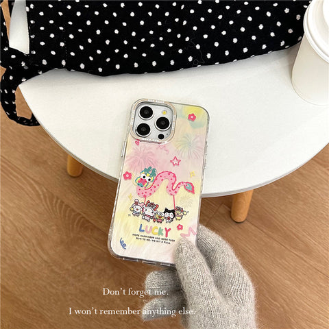 Dancing Dragon Sanrio Cute Sanrio iPhone Case Full Body Protective Case For IPhone 11-15 Pro Max