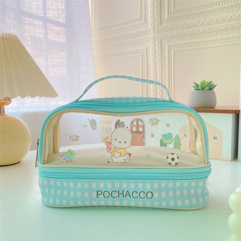 Sanrio Double-layer Large Capacity Pencil Case Pencil Case Large Stationery Box