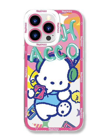 Pochacco Cute Sanrio iPhone Case Full Body Protective Case For IPhone 11-15 Pro Max