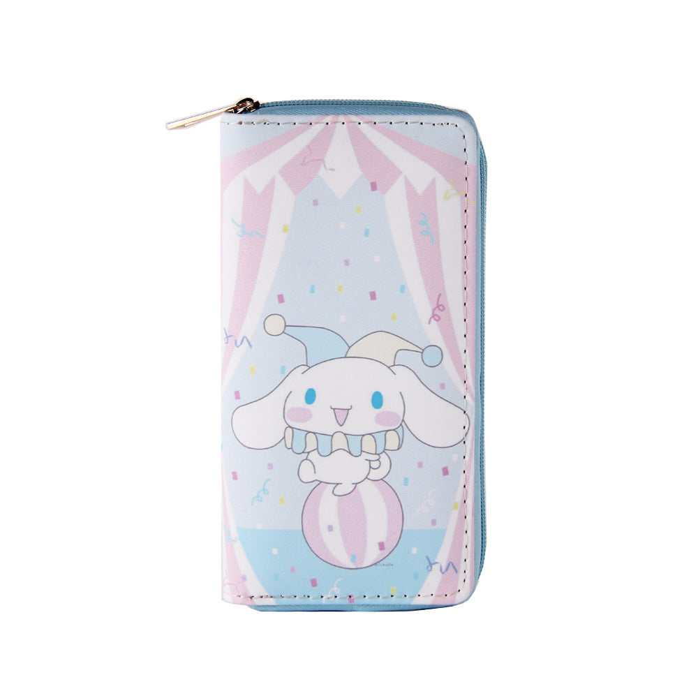 Sanrio Printed Long Zipper Wallet Clutch Wallet Card Package