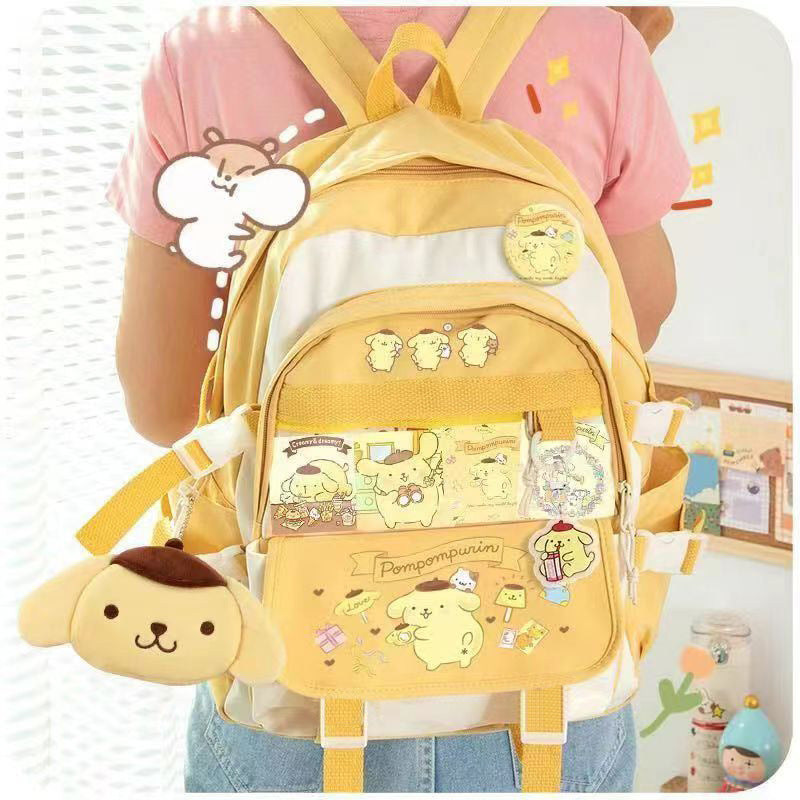 Student Backpack Versatile Backpack, Internet Celebrity Niche, High Capacity for Primary and Secondary School Students and Girls