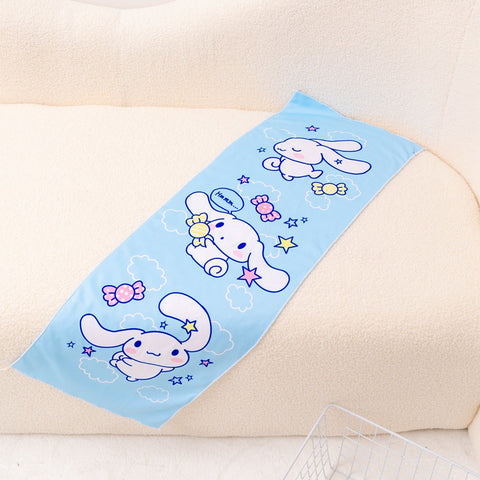 Sanrio Sports Cold Towel Cooling Sweat Absorption Towel Cold Towel Beach Towel Running Yoga Speed Dry Ice Towel.