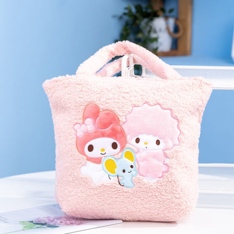 Sanrio Casual Shoulder Bag Large Capacity Handbag Plush Handbag