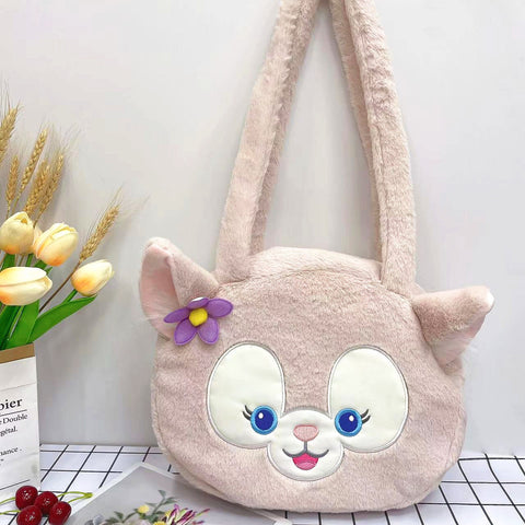 Plush Toy Large Capacity Handheld Makeup Bag Lunch Box Shopping Bag 8 Inch Grab Machine Doll