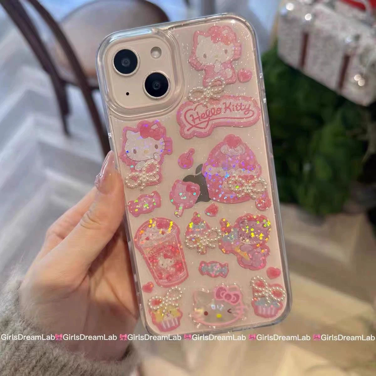 Cartoon Sanrio Cute Sanrio iPhone Case Full Body Protective Case For IPhone 11-15 Pro Max