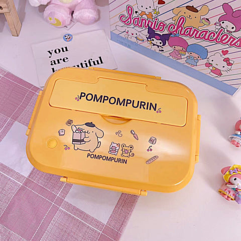 Sanrio Insulated Lunch Box Students Portable Tableware Office Workers Compartment Lunch Box.