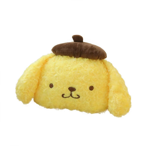 Cartoon Pompom Purin Throw Pillow Blanket 2-in-1 Car Air Conditioning Blanket Car Headrest Safety Belt Cover