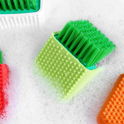 Laundry brush, household silicone laundry brush, multifunctional creative shoe brush, non damaging clothing cleaning, dirt removal, soft bristle board brush, home56