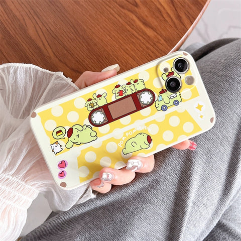 Sanrio Kuromi PomPom Pochacco Melody Cinnamon Soft iPhone Cases Suitable for iPhone 11-15 Pro Max