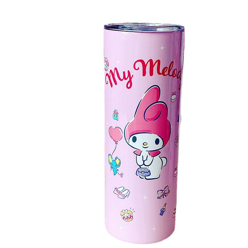 Sanrio Insulated Cup, Stainless Steel Straw Cup, New Multi-purpose Straight Drinking Cup, Cute Portable Insulated Cup, Water Cup