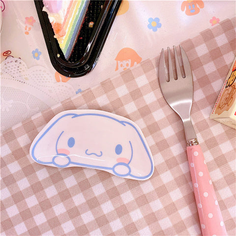 Cinnamoroll Shaped Dining Plates, Plates, Cutlery, Girl Heart Cute, Soft and Cute Little White Dog Cutlery, Dining Bowls