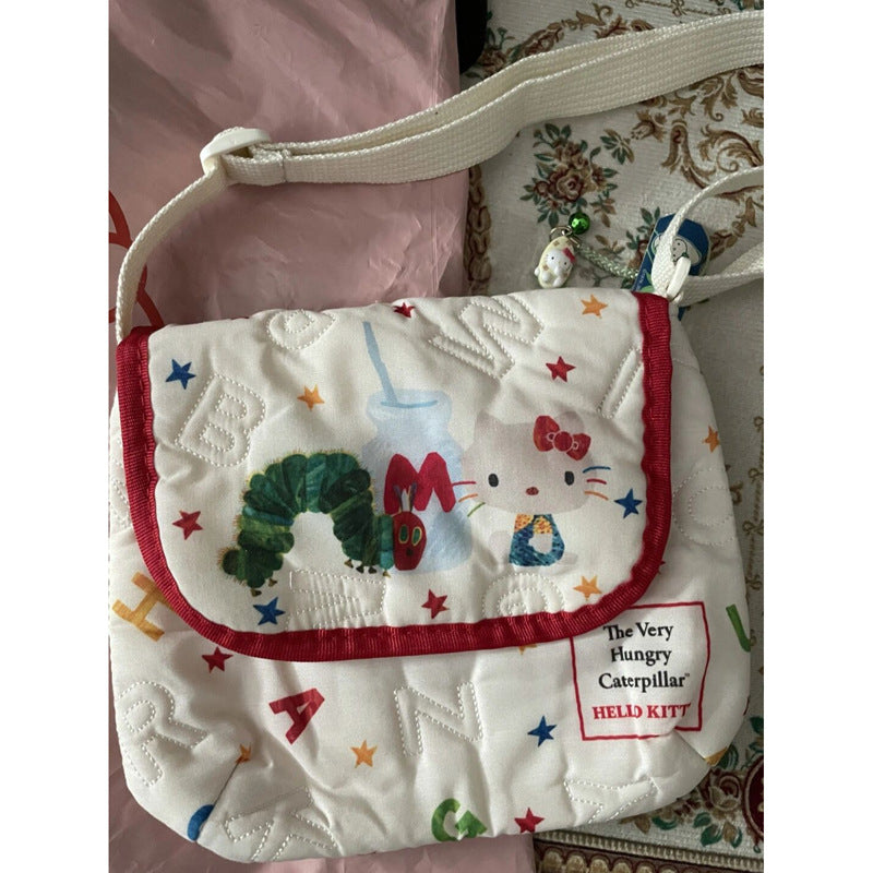 2023 New Embroidery Cute Versatile Shoulder Bag Underarm Bag Makeup Bag