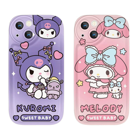 Sanrio Cartoon Phone Case Cute Sanrio iPhone Case Full Body Protective Case For IPhone 11-15 Pro Max