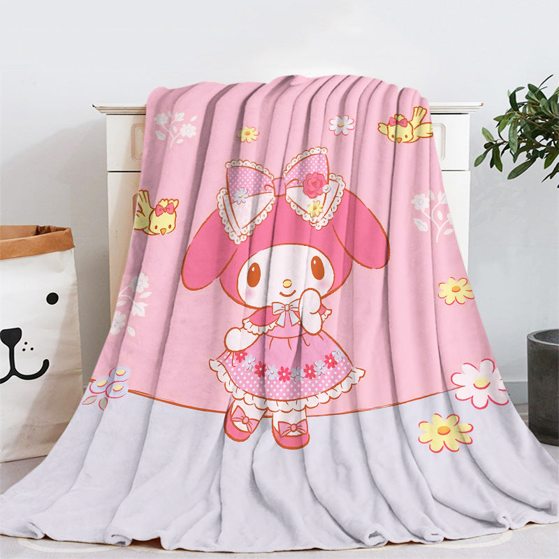 Melody Flannel Blanket Sofa Bedroom Office Dormitory Blanket