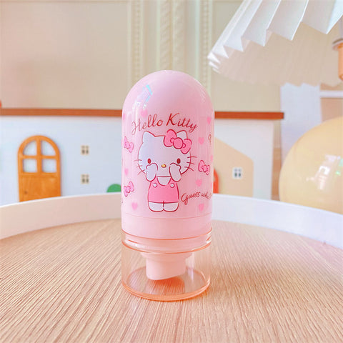 Sanrio Portable Alcohol Dispensing Bottle Vacuum Tubeless Sprayer Carry Small Spray Bottle Empty Bottle