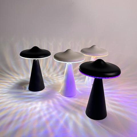 UFO Atmosphere Night Light USB Charging Decoration Gift Bedside Bedroom Bar Creative Touch Small Table Lamp Wholesale home84