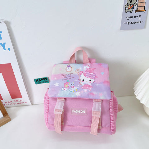 Sanrio Summer New Children's Bag Fashion Oxford Fabric Backpack Large Capacity Cartoon Kindergarten Schoolbag