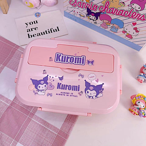 Sanrio Insulated Lunch Box Students Portable Tableware Office Workers Compartment Lunch Box.