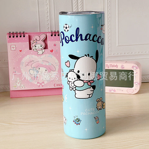 Sanrio Insulated Cup, Stainless Steel Straw Cup, New Multi-purpose Straight Drinking Cup, Cute Portable Insulated Cup, Water Cup