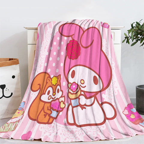 Melody Flannel Blanket Sofa Bedroom Office Dormitory Blanket