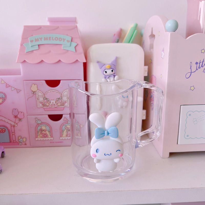 Sanrio Children's Cartoon Transparent Mouthwash Toothbrush Cup Couple Home Drinking Water