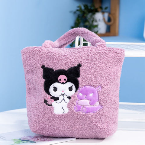 Sanrio Casual Shoulder Bag Large Capacity Handbag Plush Handbag