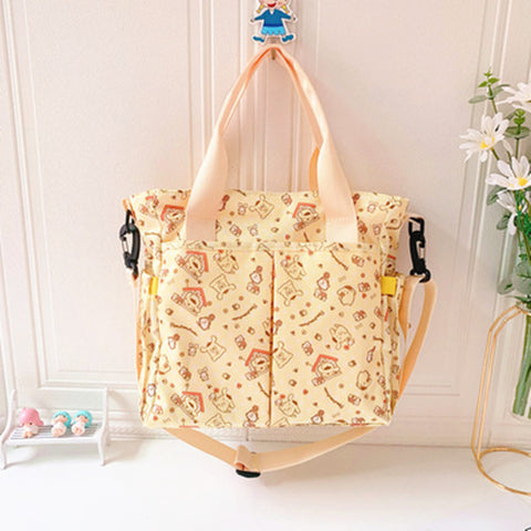 New Fashionable, Lightweight Waterproof Mommy Bag, Outing Mother and Baby Bag, Multi-grid Thickened Mother and Baby Bag, Hand-worn Cross-body Bag