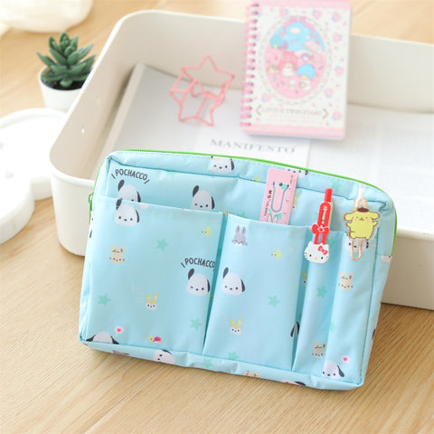 Sanrio Waterproof Storage Bag Large Capacity Travel Cosmetics Storage Bag Cosmetic Bag Certificate Bag