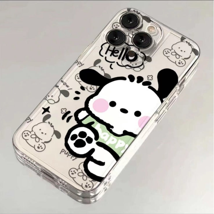 Sanrio Pochacco Soft iPhone Cases Suitable for iPhone 7-15 Pro Max