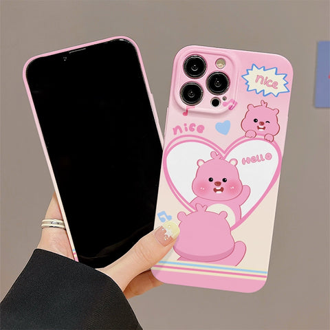 Ins Japan and South Korea loopy Ruby Cute Sanrio iPhone Case Full Body Protective Case For IPhone 11-15 Pro Max