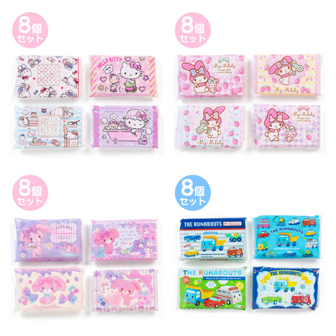 Japan Genuine Domestic Stock Sanrio Printed Facial Tissue Napkins Napkins contain 8 packs