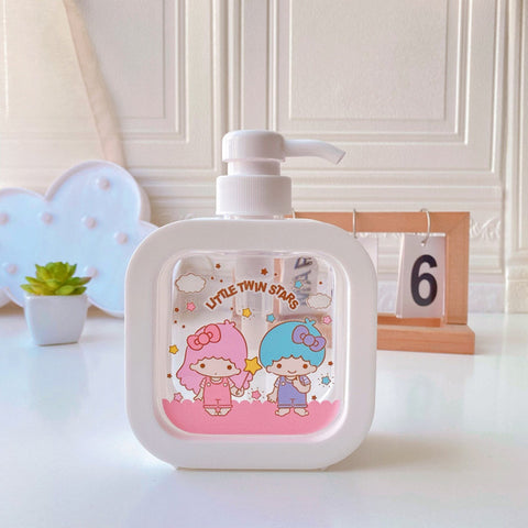 Sanrio Household Lotion Bottle 300ML Press Large Capacity Washing Liquid Bath Milk Separate Bottle