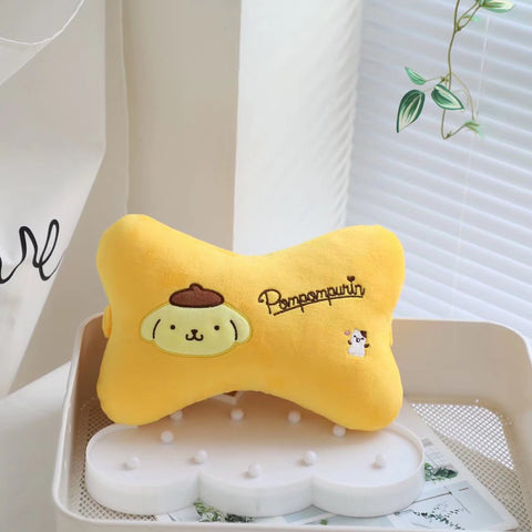 Sanrio Car Headrest Seat Neck Pillow Plush Waist Pillow Car Accessories