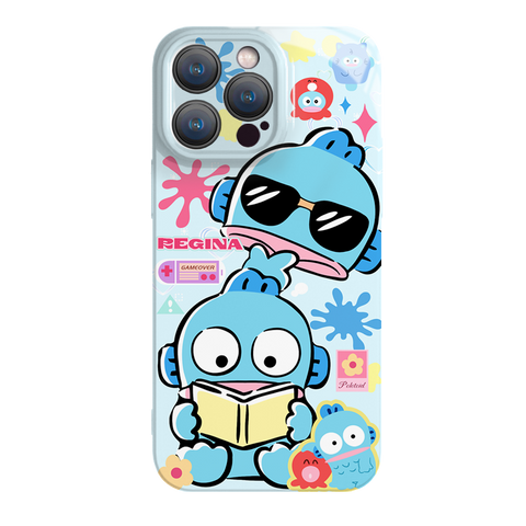 Fishman Cute Sanrio iPhone Case Full Body Protective Case For IPhone 11-15 Pro Max