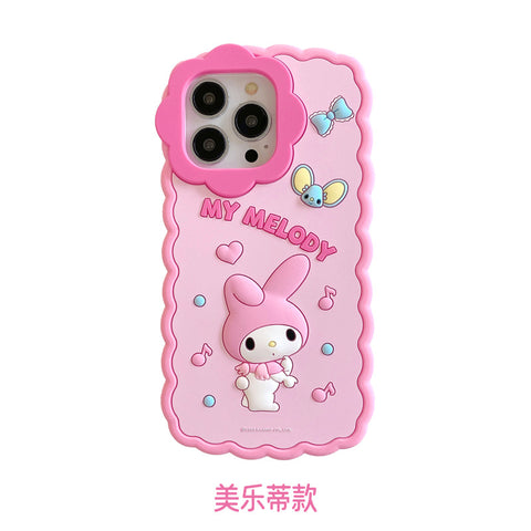 Sanrio Family HK Kuromi Cinna Pocha IPhone Case Full Body Protective Case For IPhone 11-15 Pro Max