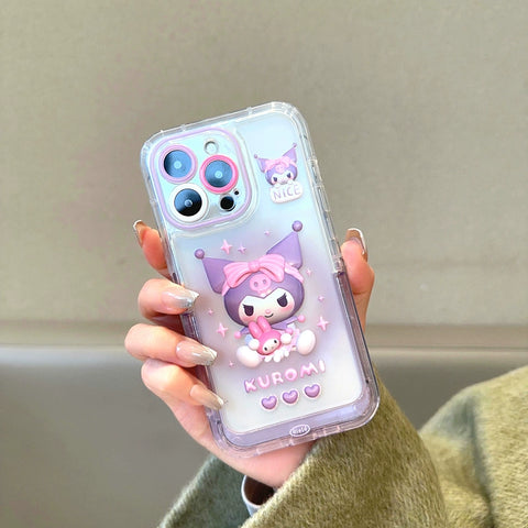 Invisible Stand Suitable for IPhone 15 Promax 1413 Apple 12 Phone Case 11 Sanrio Cute Cartoon Soft Case Protective Case Space Case