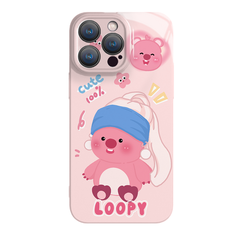 Japanese and Korean Cute Ruby Loopy Cute Sanrio iPhone Case Full Body Protective Case For IPhone 11-15 Pro Max