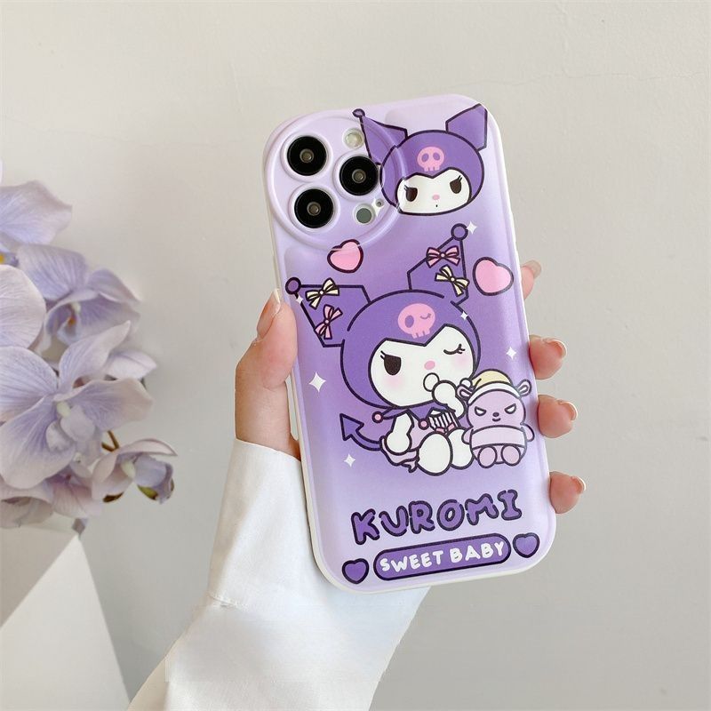 Sanrio Kuromi Melody PomPom Pochacco Cinnamon Hard iPhone Cases Suitable for iPhone 11-15 Pro Max