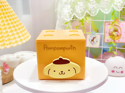 Sanrio Storage Box, Small Drawer on The Table, Square Puzzle, Superimposed Square Clutter Storage Box