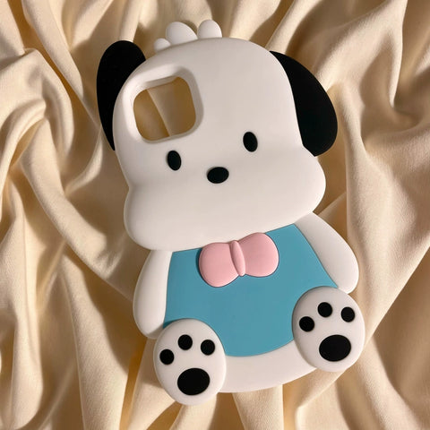 Sanrio 3D Silicone Stereoscopic Pachacco iPhone Cases Suitable for iPhone X-14 Pro Max